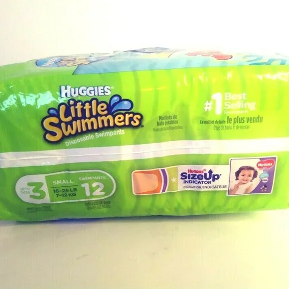 Huggies FINDING NEMO Little Swimmers Small 16-26 Lbs Pack of 12 Swim Diapers - Picture 5 of 5